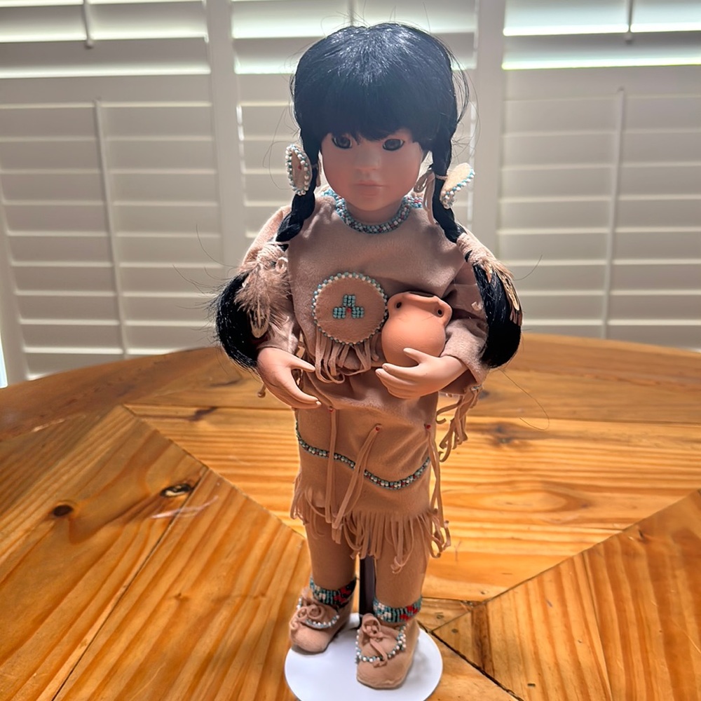Native American collectible Porcelain Doll